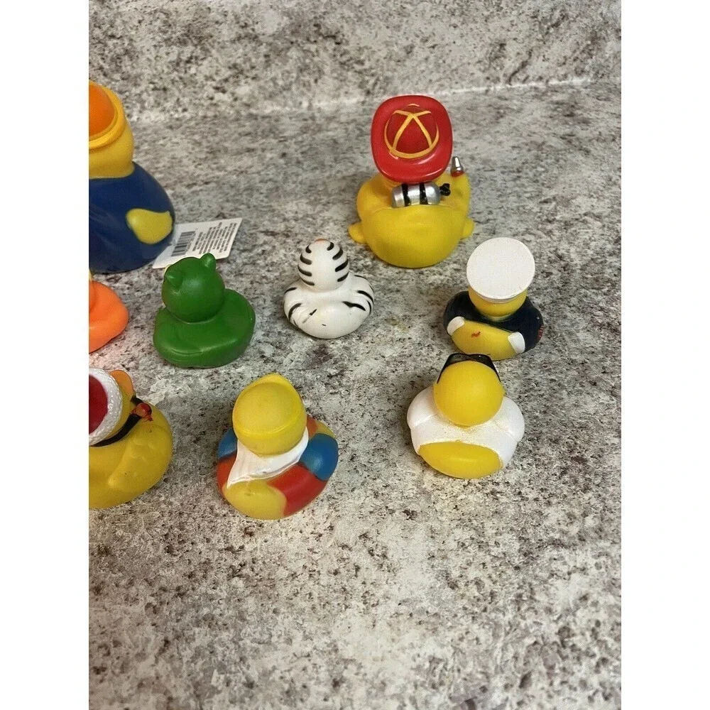 Rubber Ducks 10 Duckies for Jeep Ducking Chicago Firefighter Construction Worker - Picture 10 of 15